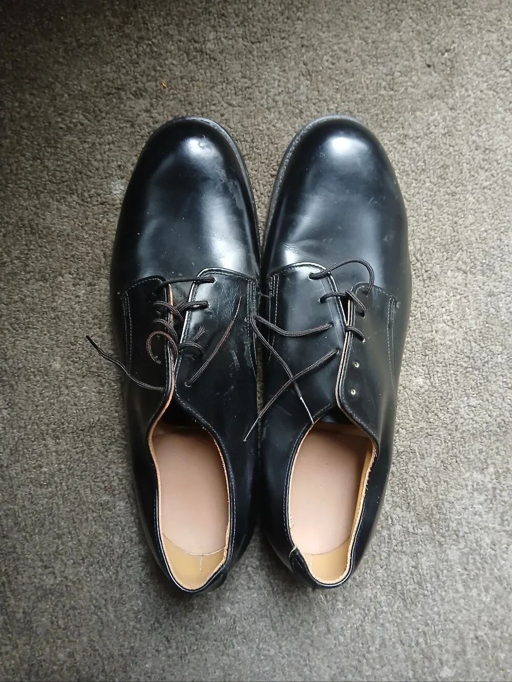 Vulcan Men's Black Lace-Up Dress Shoes Size 9.5 See Photos Please.